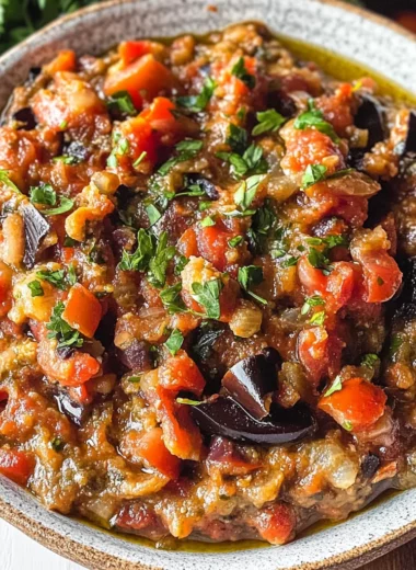 Zaalouk (Moroccan Eggplant Dip)