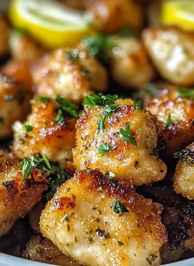 Air Fryer Lemon Chicken Bites