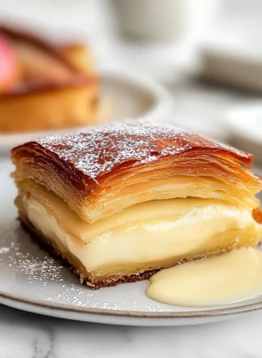 Apple Mille Feuille with Vanilla Custard (gluten-free)