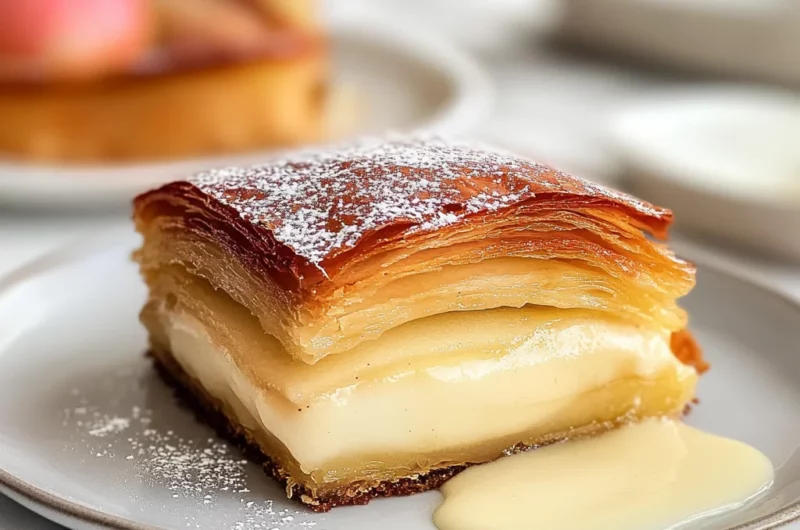 Apple Mille Feuille with Vanilla Custard (gluten-free)
