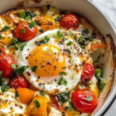 Baked Feta Eggs