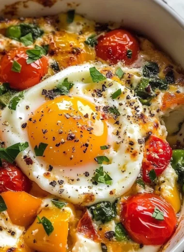 Baked Feta Eggs