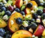 Blueberry Peach Feta Salad