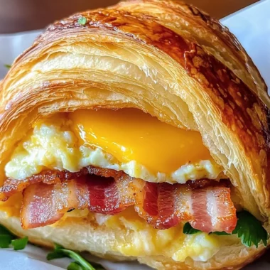 Breakfast Croissant Sandwich