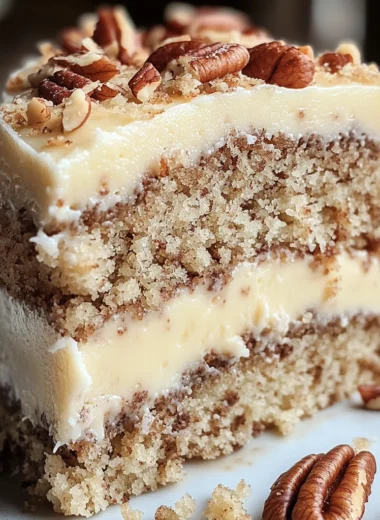 Butter Pecan Bliss Cake: A Toasty, Creamy Dream Thats Pure Comfort in Every Slice