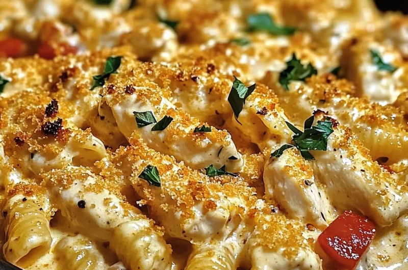 Cajun Cream Cheese Chicken Pasta Bake Recipe