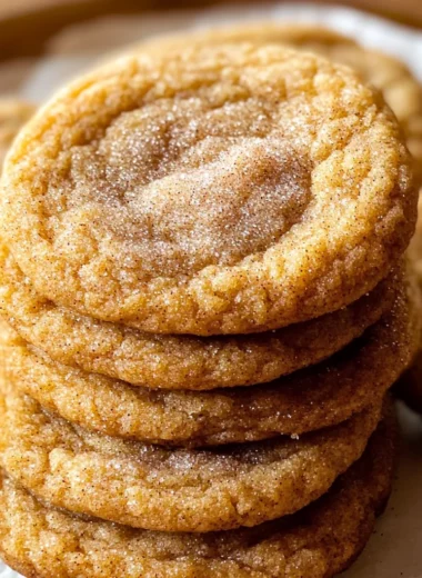 Chewy Pumpkin Snickerdoodle Cookies
