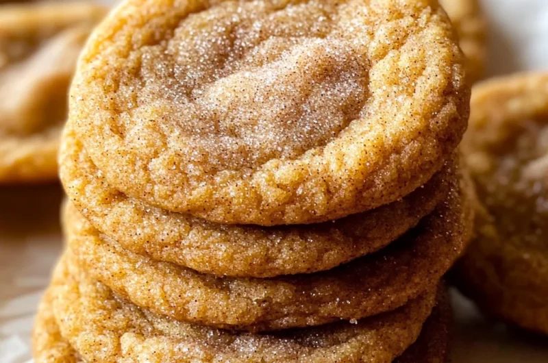 Chewy Pumpkin Snickerdoodle Cookies