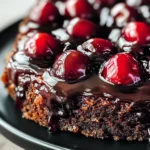 Chocolate Cherry Upside Down Cake