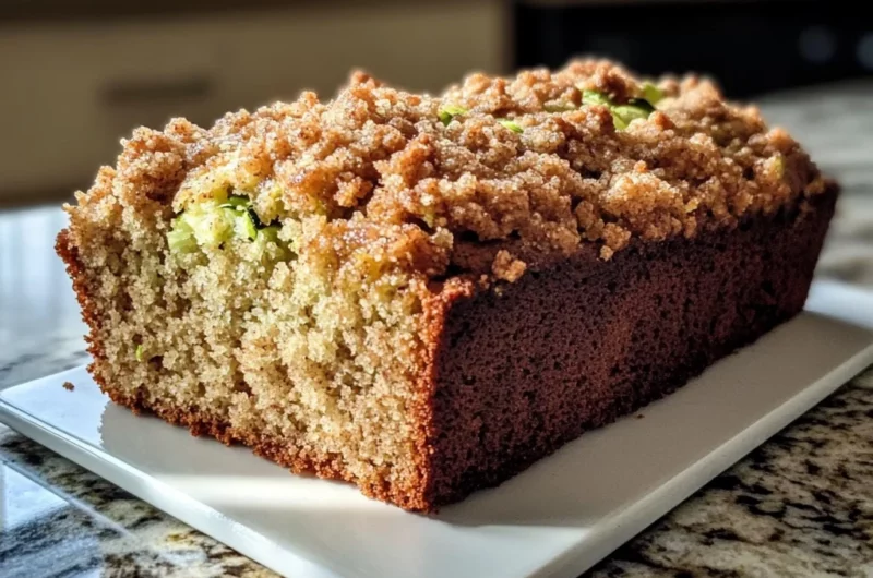 Cinnamon Streusel Topped Zucchini Bread Bakery Style: A Stunning Loaf