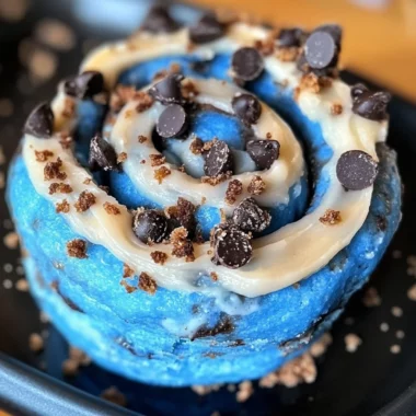Cookie Monster Cinnamon Rolls Recipe