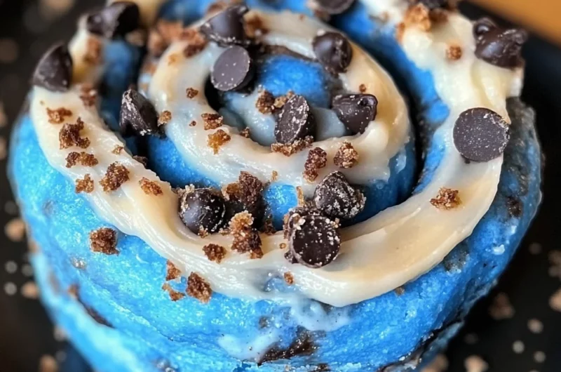Cookie Monster Cinnamon Rolls Recipe