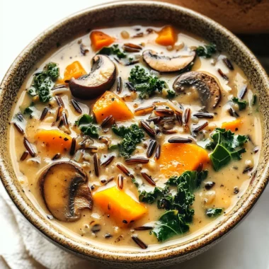 Cozy Autumn Wild Rice Soup