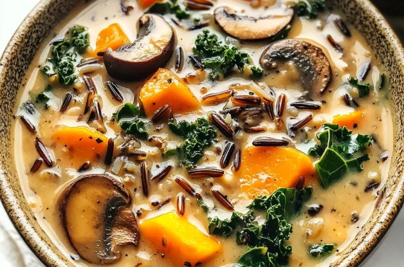 Cozy Autumn Wild Rice Soup