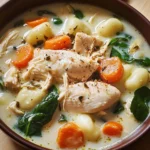 Creamy Crockpot Chicken Gnocchi Soup