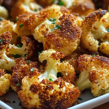 Crispy Roasted Cauliflower