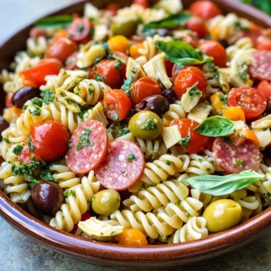 Easy Italian Antipasto Pasta Salad