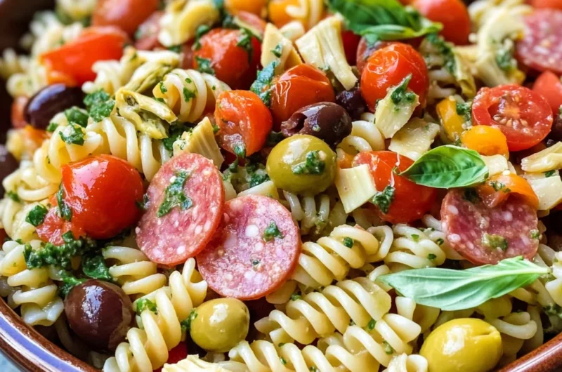 Easy Italian Antipasto Pasta Salad