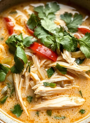 Easy Thai Coconut Chicken Soup