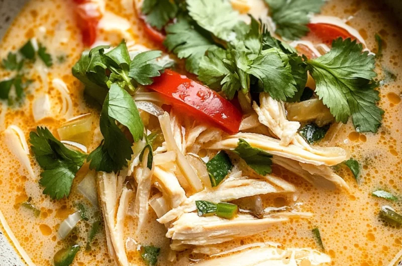 Easy Thai Coconut Chicken Soup