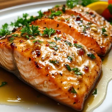 Garlic Butter Honey Baked Salmon