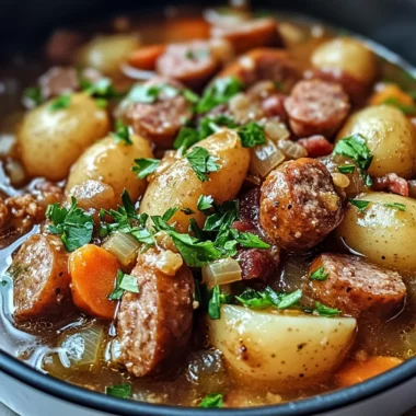 Irish Sausage and Bacon Stew