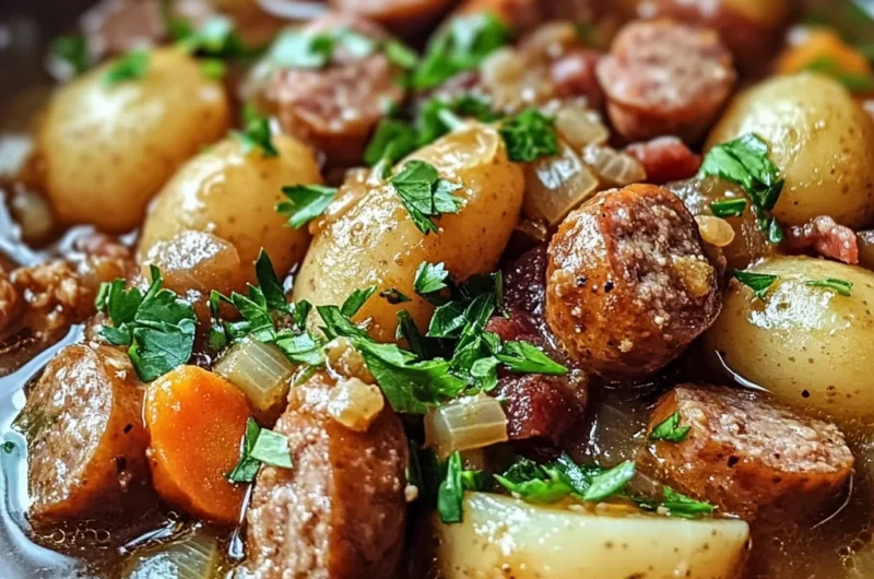 Irish Sausage and Bacon Stew