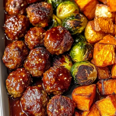 Korean BBQ Meatballs and Vegetables