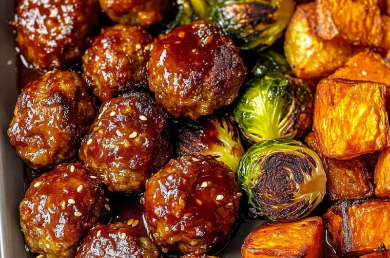 Korean BBQ Meatballs and Vegetables