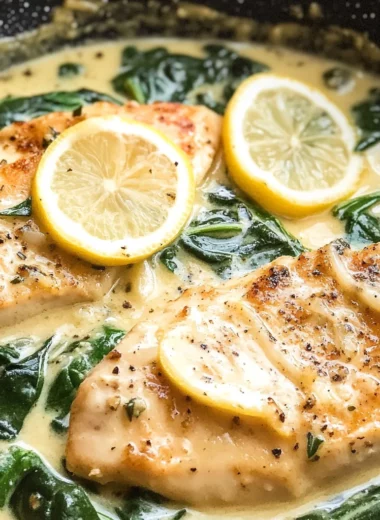 Lemon Parmesan Spinach Chicken