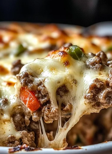 Low Carb Philly Cheesesteak Casserole