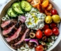 Mediterranean Steak Bowl with Tzatziki