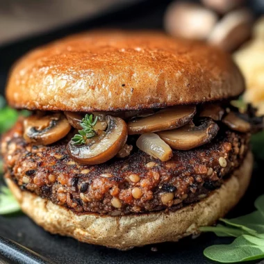 Mushroom Veggie Burgers