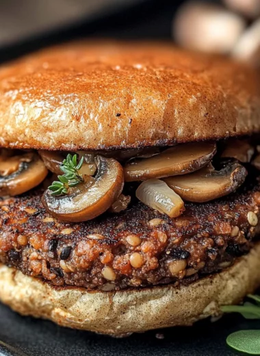 Mushroom Veggie Burgers