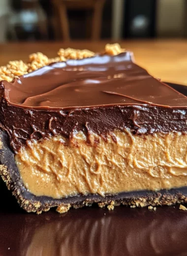 No-Bake Chocolate Peanut Butter Pie: 4 Hour Delight