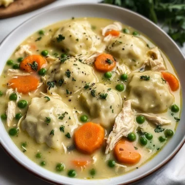 One Pot Chicken Dumpling Soup (with refrigerated biscuit dough!)