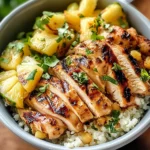 Pineapple Chicken Cauliflower Rice Bowls