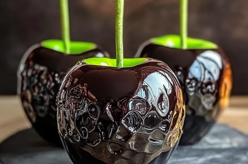 Poison Toffee Apples for Halloween