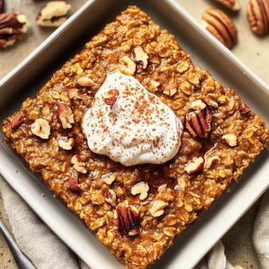 Pumpkin Baked Oatmeal