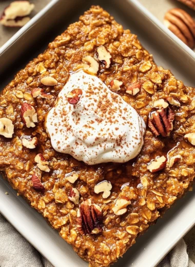 Pumpkin Baked Oatmeal