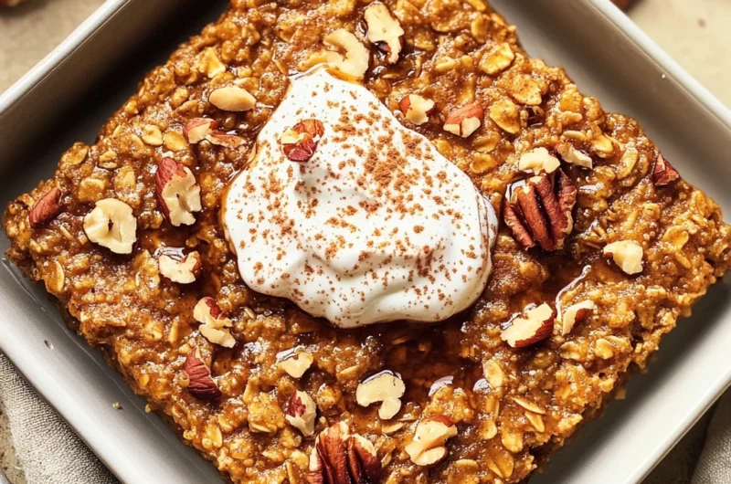 Pumpkin Baked Oatmeal