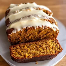 Pumpkin Bread with Cream Cheese Frosting
