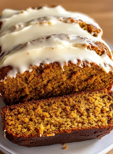 Pumpkin Bread with Cream Cheese Frosting Recipe
