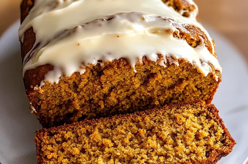 Pumpkin Bread with Cream Cheese Frosting Recipe