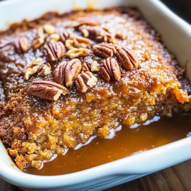 Pumpkin Pecan Cobbler