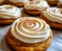 Pumpkin Sugar Cookies with Cream Cheese Frosting