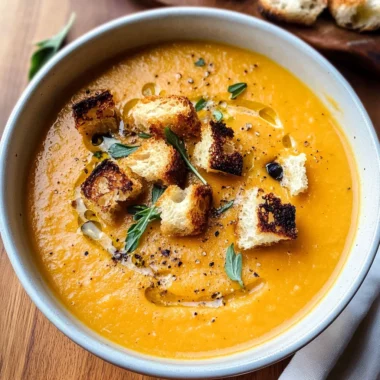 Roasted Butternut Squash Soup Recipe