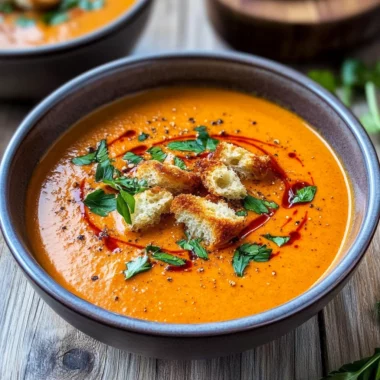 Roasted Red Pepper Soup Recipe