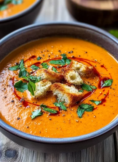 Roasted Red Pepper Soup Recipe