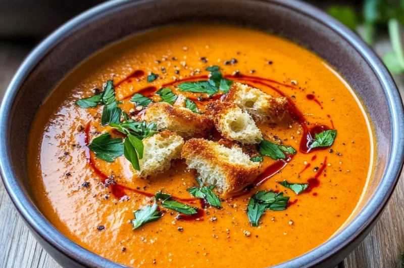 Roasted Red Pepper Soup Recipe